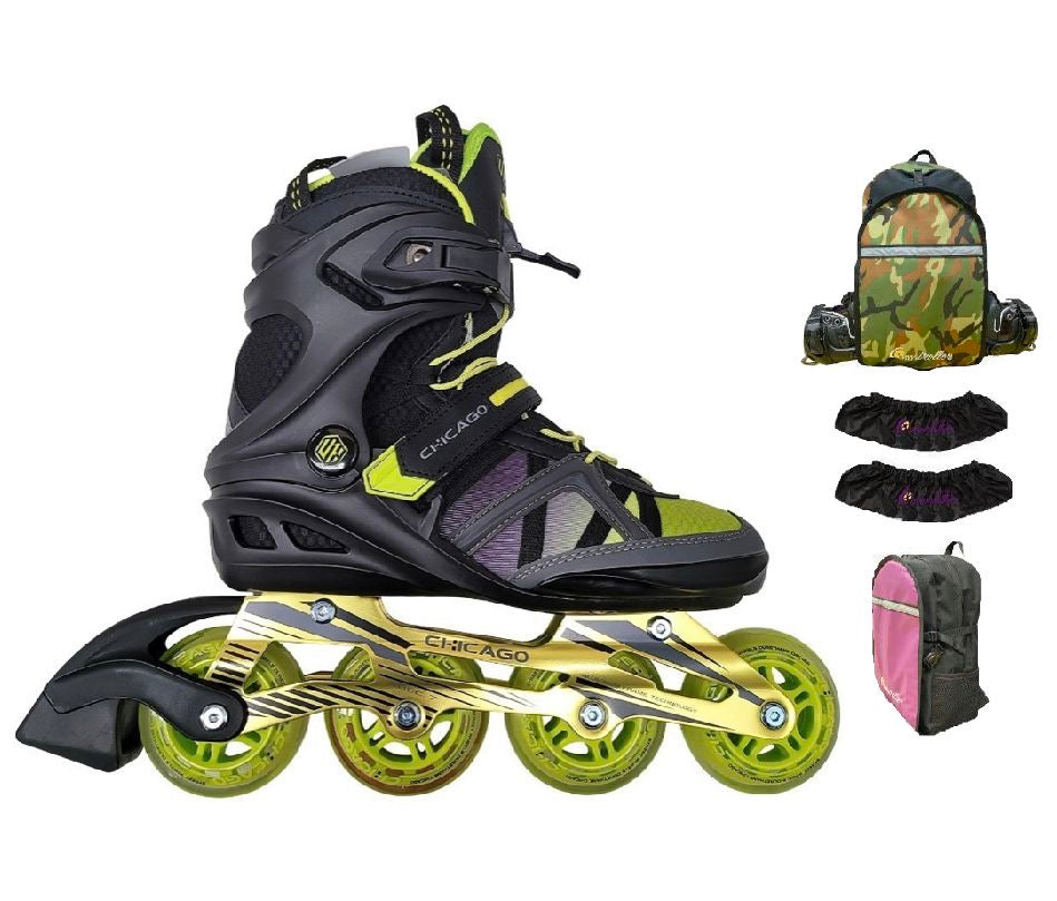 Patines Fitness Chicago Profesionales Neon